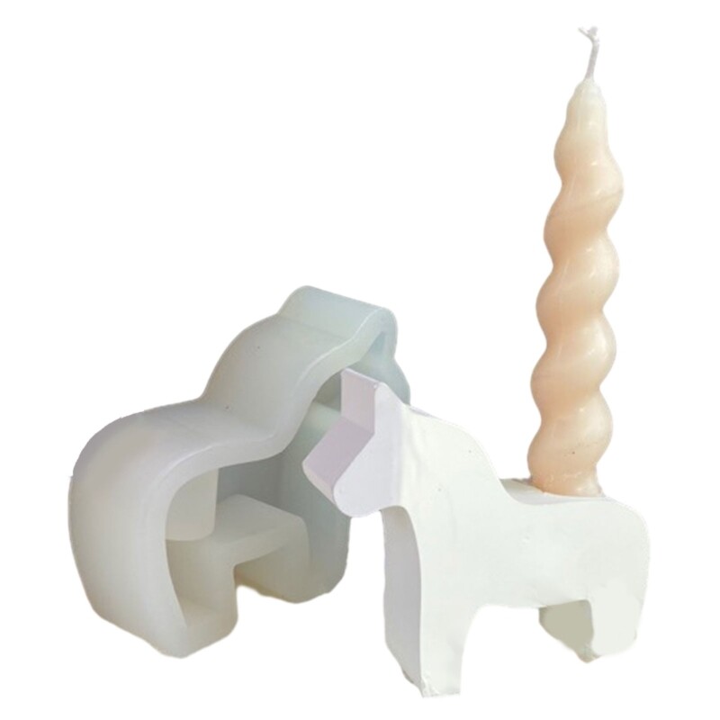 3D Horse Silicone Candlestick Mold for Epoxy Resin Crafts