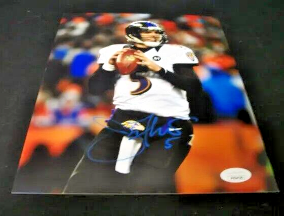 Joe Flacco Autographed Signed Baltimore Ravens 8X10 PHOTO JSA COA 