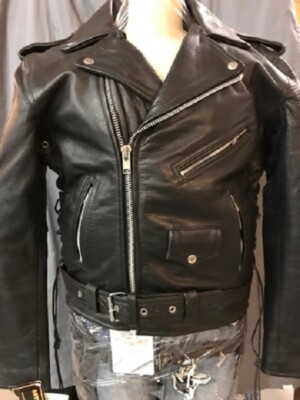 heavy leather motorcycle jacket