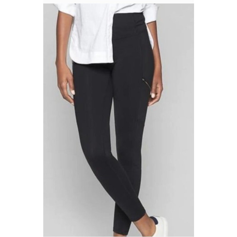 Athleta Size XS Metro Drifter Tight Leggings Black Zipper Pockets Womens Workout