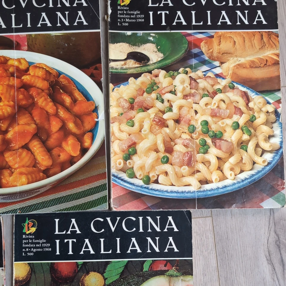 VINTAGE La Cucina Italiana Magazine LOT (x5 Issues) 1968 – Mid-Century Recipes - Image 3 of 4