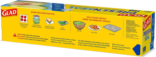 Press'N Seal Plastic Food Wrap, 100 Square Foot Roll, Pack of 3, (Package May Va - Picture 10 of 12