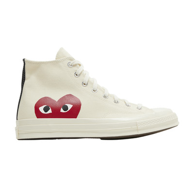 Unisex Converse Play Comme d. Garcons 150205C HI Milk/W/HRRed 100% Original NEW