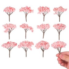 12 Pcs Micro-landscape Ornament Model Materials Miniature Trees for Diorama