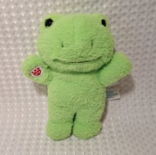 Build A Bear Mini Buddies Beans Spring Green Frog Plush 7" Stuffed Animal BABW