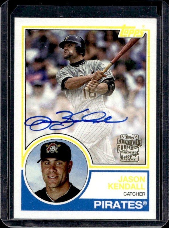 2023 Topps Archives Jason Kendall Fan Favorites Auto Autograph #83FF-JK Pirates