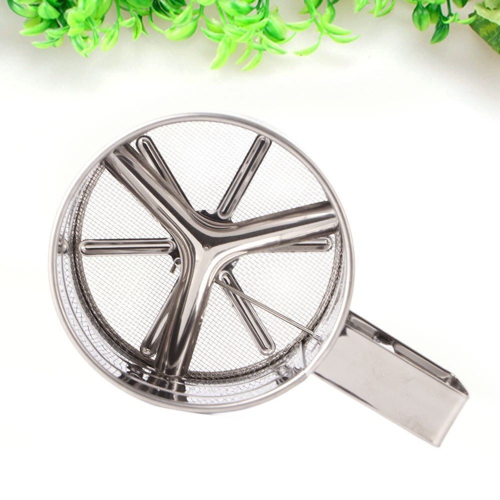 Stainless Steel Shaker Sieve Cup Mesh Crank Flour Sifter With Measuring Scale