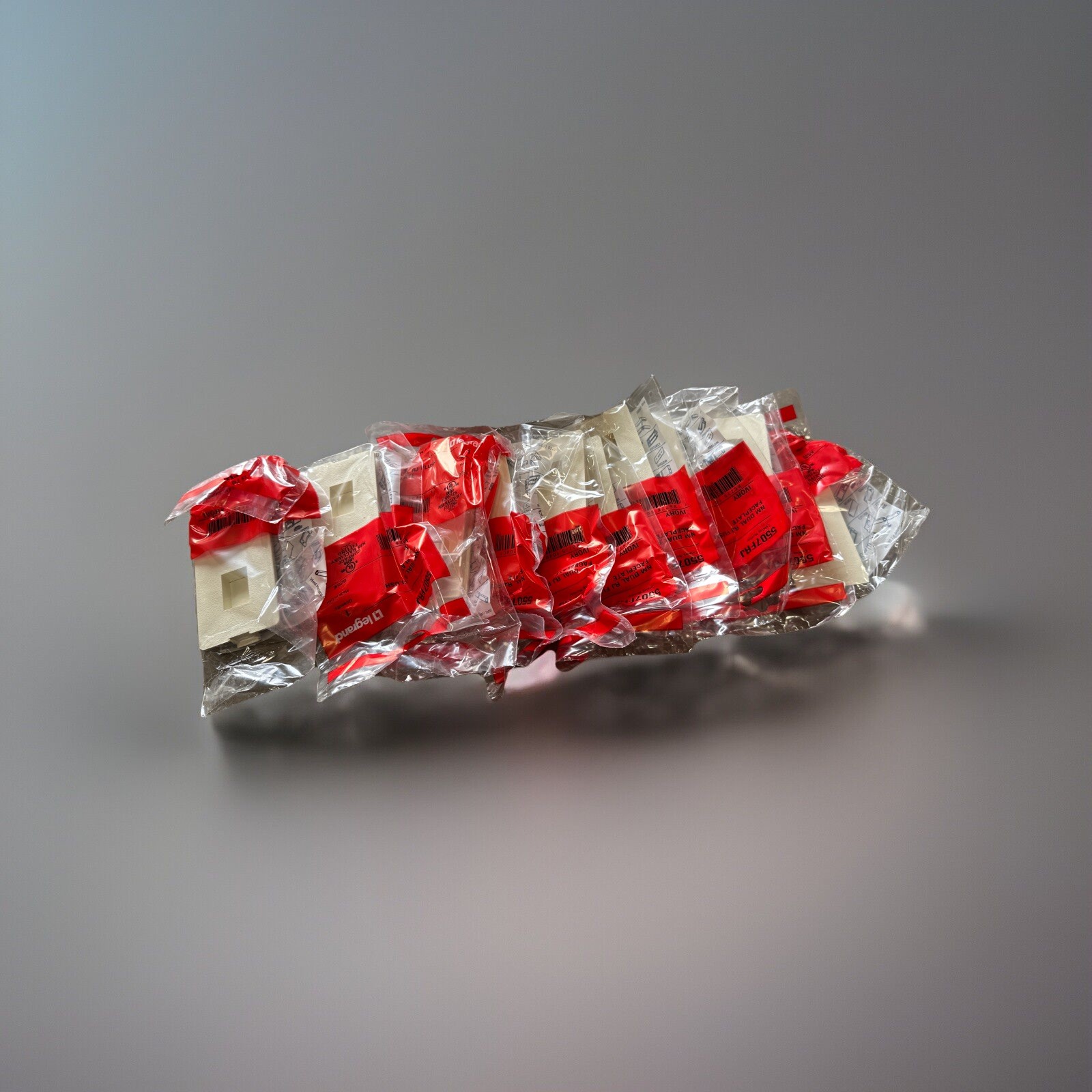 🔴(QTY 10) Legrand Wiremold 5507FRJ NM Dual RJ Flush Face Plate Ivory‼️