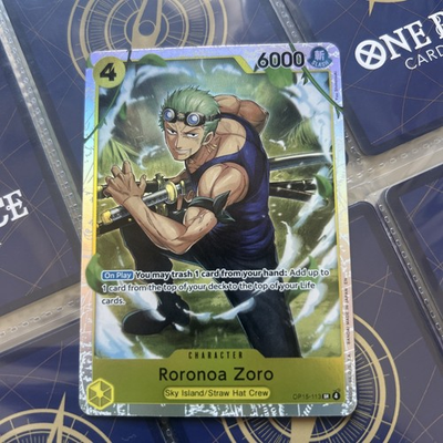 #ad #ad Roronoa Zoro Op15 113 Sr Adventure On Kami’s Island One Piece Card English TCG GBP 4.99