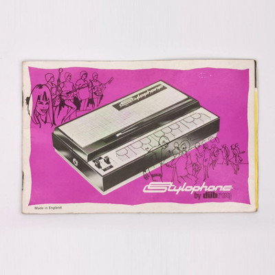 Vintage Rolf Harris Stylophone Manual Only Pink Cover Dubreq Original 1970s