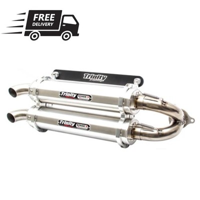 Trinity Racing Stage 5 RZR Pro XP / Turbo R / Pro S Dual Slip-On Exhaust | Stain
