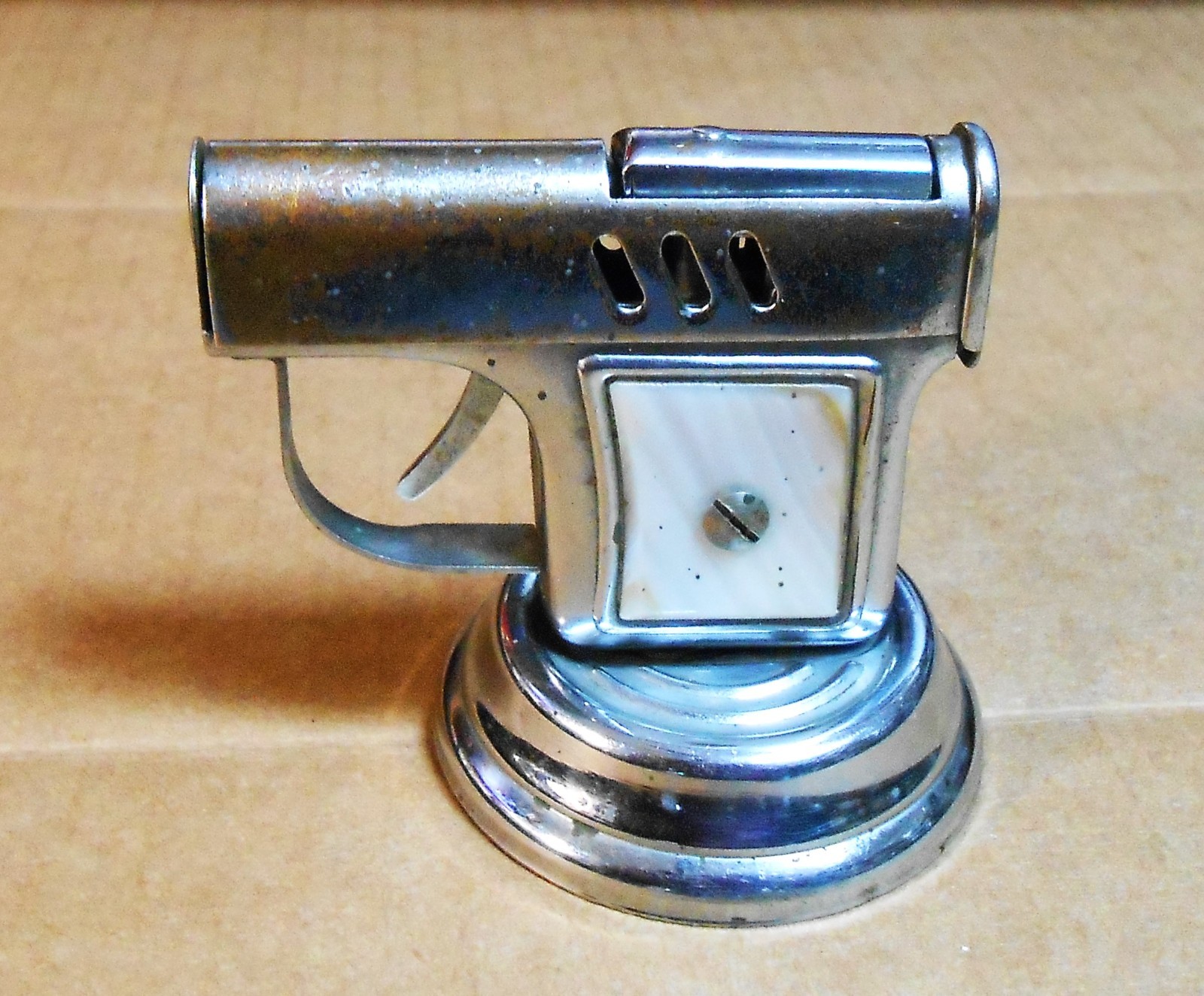 Made In Occupied Japan Mother Of Pearl Grips Removable Base