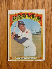 1972 TOPPS HANK AARON #299--UNCREASED COLLECTIBLE STAR