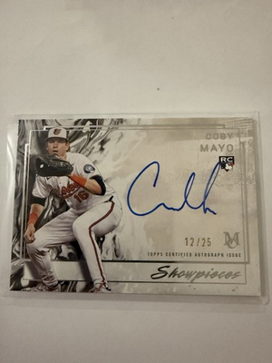 #ad 2025 Topps Museum Collection Coby Mayo #SA CM Showpieces 25 Auto RC $100.00