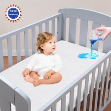 Crib Mattress Protector Waterproof 1 Pack Moonsea Cover Smooth Kids Breathable