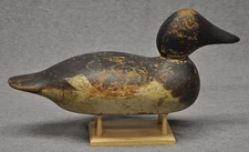 RARE VINTAGE MASON STD GRD GOLDENEYE HEN  DUCK DECOY ORIGINAL PAINT  GLASS EYES