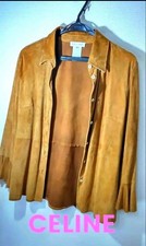 CELINE Goat Suede Jacket 40