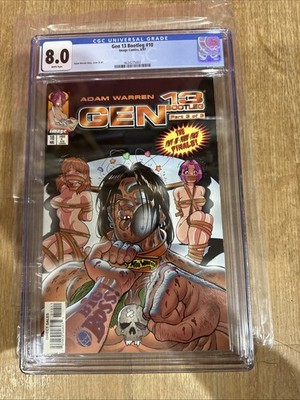 GEN 13 #10 BOOTLEG PART 3 ADAM WARREN BONDAGE IMAGE COMICS 1998 Cgc 8.0 Graded