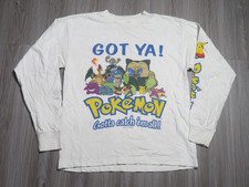 Vintage 1999 Pokemon Shirt Size Youth XL Long Sleeve Pre Owned Distressed Read