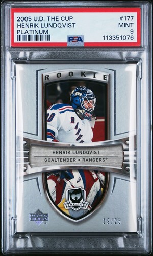 Henrik Lundqvist [Platinum] #177 2005 Upper Deck the Cup card