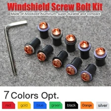 10pcs Windshield Screw Nut Bolts Fit For KAWASASI Windshield Mount Hardware