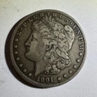 1901 Morgan Silver Dollar $1 Silver Coin 0.9 Fine Business Strike Philadelphia