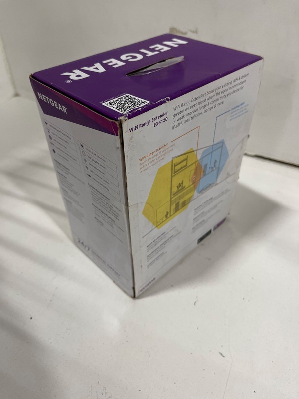 NETGEAR EX6120 AC1200 WiFi Range Extender Dual Band 1.2Gbps Wall Plug - Used