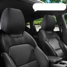 2x coperture cuscini auto protezione capelli polvere neri tre colori