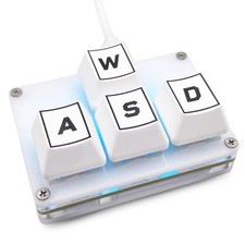 BTXETUEL Mini 4-Key Keypad WASD Arrow Key Keycaps Keycaps, White