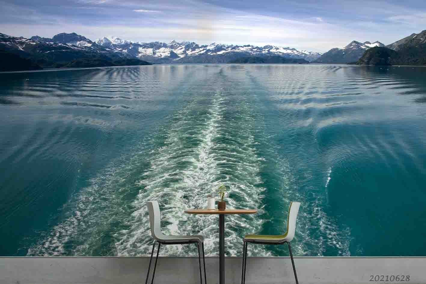 3D Lake Mountain Landscape Wall Murals Wallpaper Murals Wall Sticker