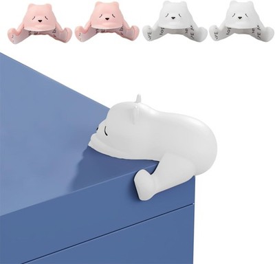 4 Stück Bär Selbstklebender Kantenschutz, Kieselgel Eckenschutz