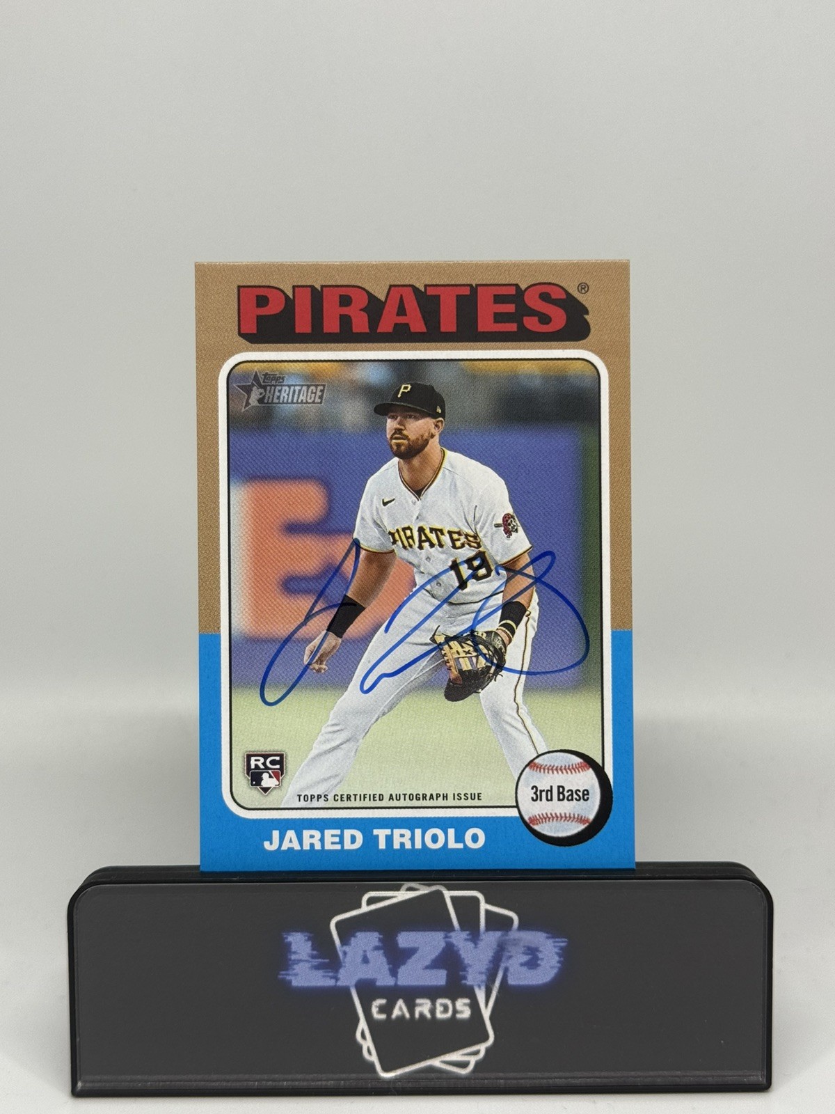 2024 Topps Heritage High Number Jared Triolo Real One Auto RC #ROA-JT Pirates
