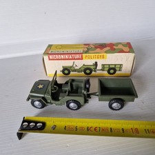 JEEP WILLYS  + REMORQUE POLITOYS 1961   1:60 NEUVE + BOITE