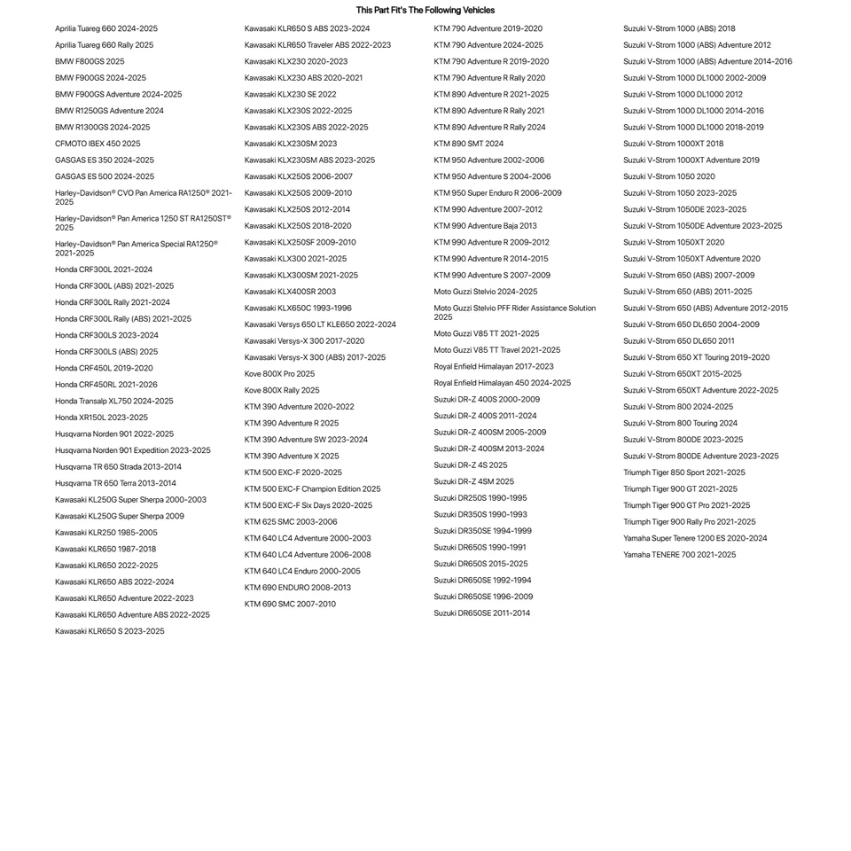 Sistema de bagagem sem rack Tusk Highland X2 para Suzuki DR650S 1990-91,2015-25 - Imagem 2 de 4