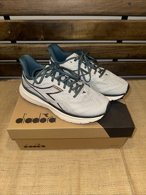 Diadora EQUIPE NUCLEO Men's Athletic Sneaker Silver/Black Size 11 Worn Once