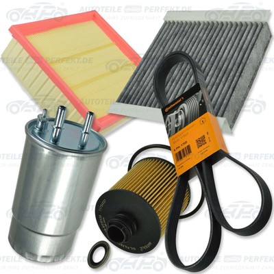 Inspektionskit Filter Satz Paket XXL (AK) FIAT DOBLO OPEL COMBO D 1,6D+ a m.S/S