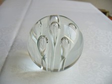 Traumkugel, Glaskugel, Wunschkugel, Briefbeschwer - klar, Lufteinschlüsse - Deko