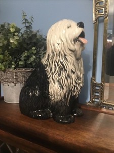 A BEAUTIFUL VINTAGE BESWICK OLD ENGLISH SHEEPDOG, No. 2232. 11 1/2” Tall.
