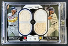 2024 Topps Museum Ronald Acuna Jr. Fernando Tatis Quad Jersey Bat #/99