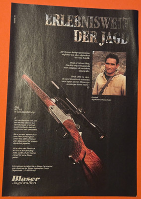 9. Blaser Hunting Guns K77 UL Luxury Rifle Advertising Advertising 1995