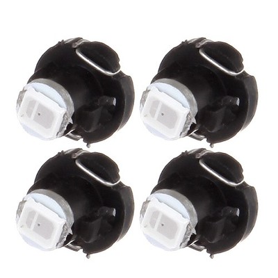 4Pcs A/C Climate Control HVAC T3 Neo Wedge 8mm Base 2835-SMD Blue LED Bulbs