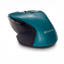 NEW IN PACKAGE Verbatim USB-C Wireless Mouse in Teal with Blue LED Tracking