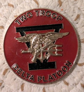 US Navy SEAL Team Five / Delta Platoon / Two Troop Challenge Token Coin Team 5