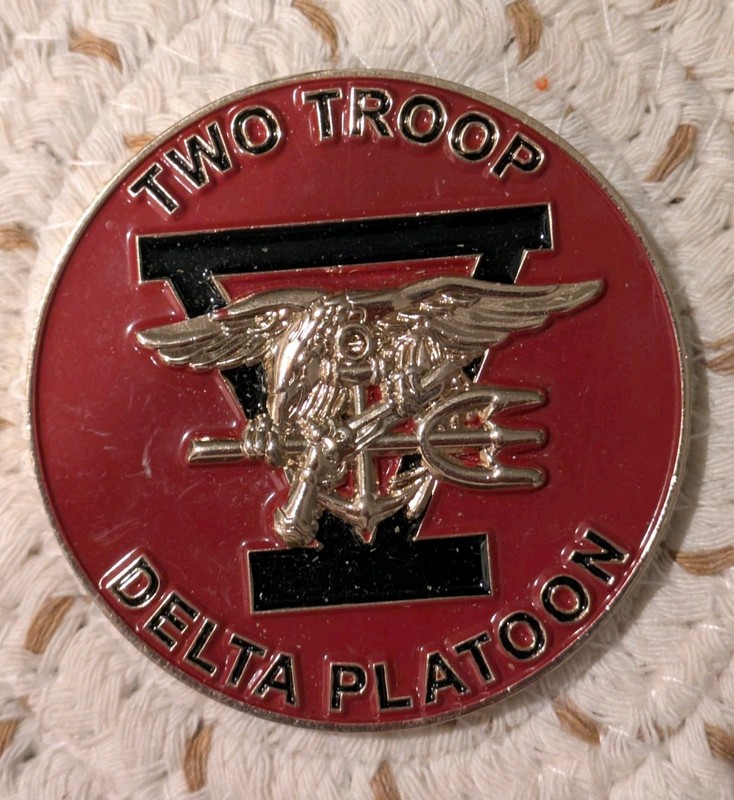 US Navy SEAL Team Five / Delta Platoon / Two Troop Challenge Token Coin Team 5