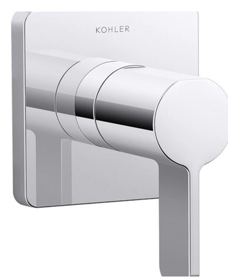 #ad Kohler T23509 4 CP Parallel Single Handle Transfer Valve Trim Chrome $90.00