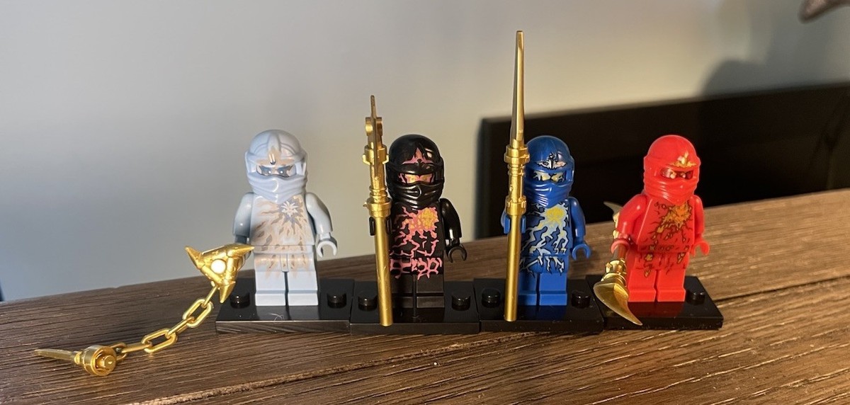 CUSTOM NINJAGO NRG Kai, Jay, Cole, Zane Minifigure Lot | eBay