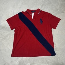 Ralph Lauren Polo Shirt Men  s SZ XL Red Big Pony Short Sleeve READ 