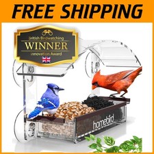 2025 Model Acrylic Bird Feeder - Large Viewing Area