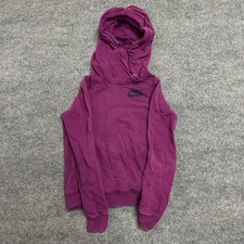 Nike Hoodie Womens Size Small Purple Funnel Neck Raglan Pullover Sweatshirt