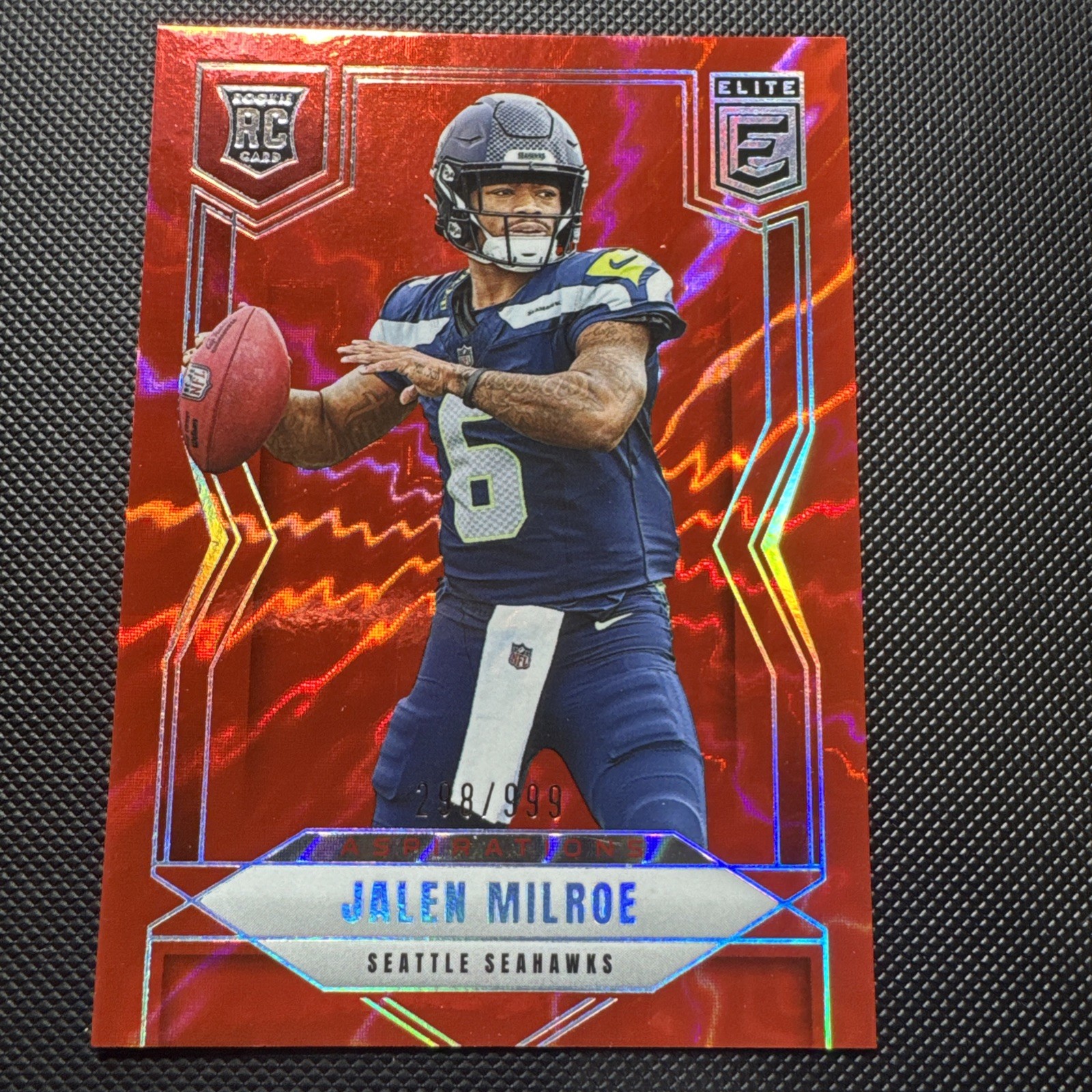 2025 Panini Donruss Elite #131 Jalen Milroe RC Rookie Aspirations Red /999